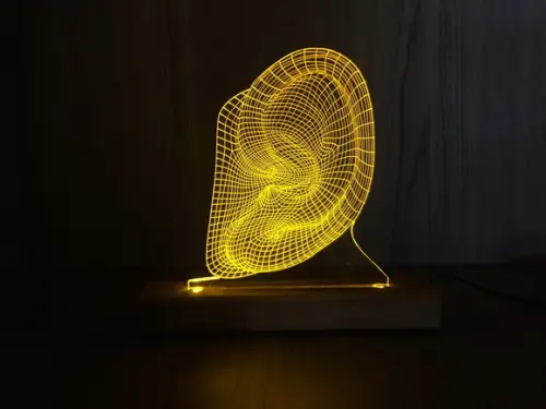 Luminária Led Efeito 3d Otorrinolaringologia
