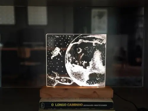 Luminária Led planetas-modelos variados para sua escolha