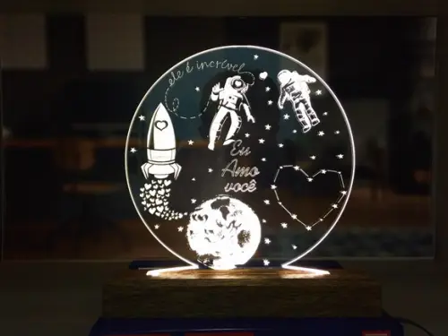 Luminária Led planetas-modelos variados para sua escolha