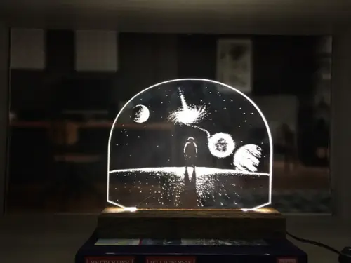 Luminária Led planetas-modelos variados para sua escolha