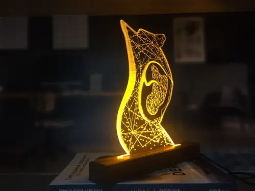 luminária led tema maternidade