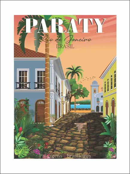 Quebra cabeça Ilustração de Paraty - RJ 1014 pçs - 98 x 70cm
