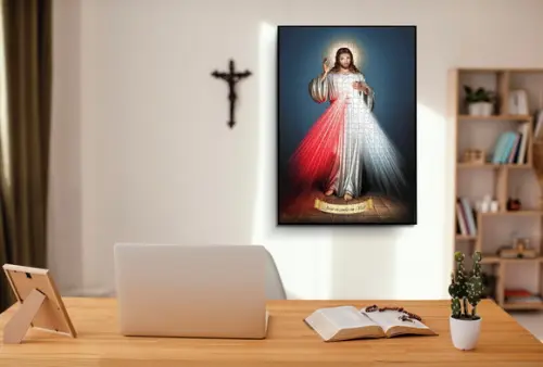 Quebra Cabeça Jesus Misericordioso 98 x 66cm 1014 Peças