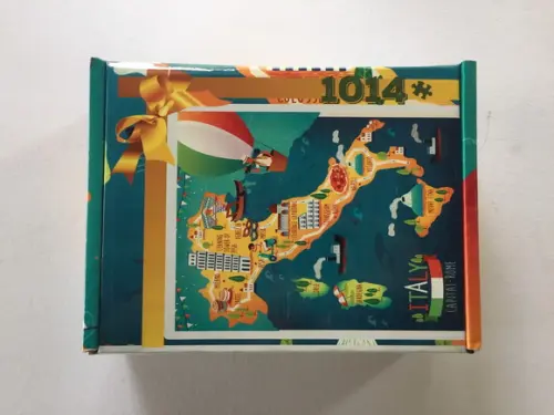 Quebra Cabeça Mapa Ilustração da Itália 98x66cm - 1014 Pçs