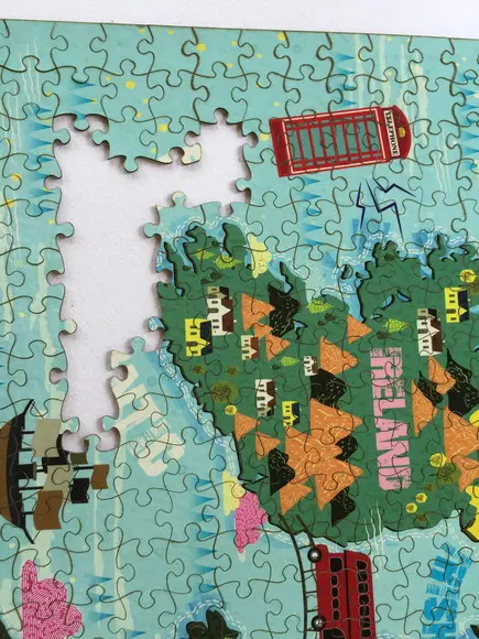 Quebra Cabeça Mapa do Reino Unido - 70x70cm 676 Peças