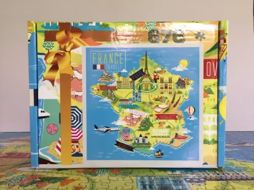 Quebra Cabeça Mapa Ilustrativo da França 676 Pçs - 70 x 70cm