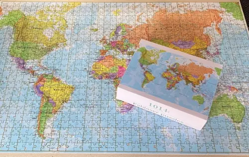 Quebra Cabeça Mapa Mundi 98 x 62cm 1014 Pçs