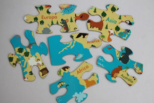 Quebra cabeça ilustrativo infantil - peças grandes