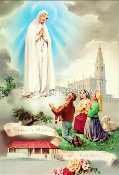 Quebra Cabeça Nossa Senhora de Fátima 98 x 66cm 1014 Pçs