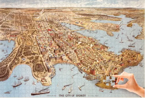 Quebra Cabeça Sydney - Austrália 1014 Pçs 98 x 66cm