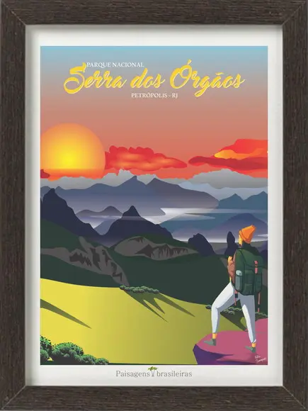 Serra dos Órgãos - Quebra cabeça 98 x 70cm 1014 peças