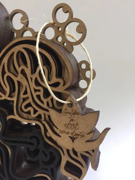 Troféu escultura água viva
