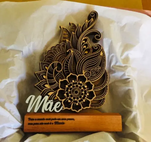 Troféu floral Mãe.