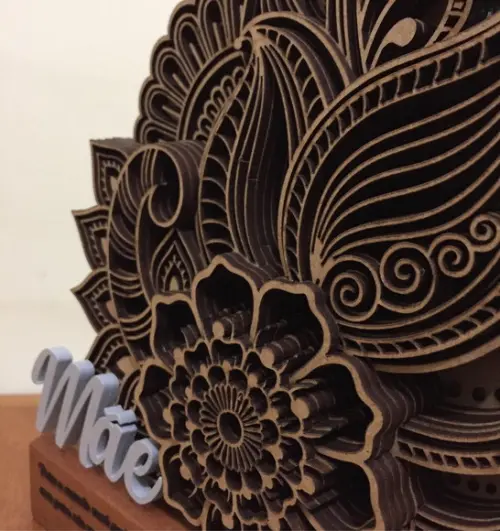 Troféu floral Mãe.
