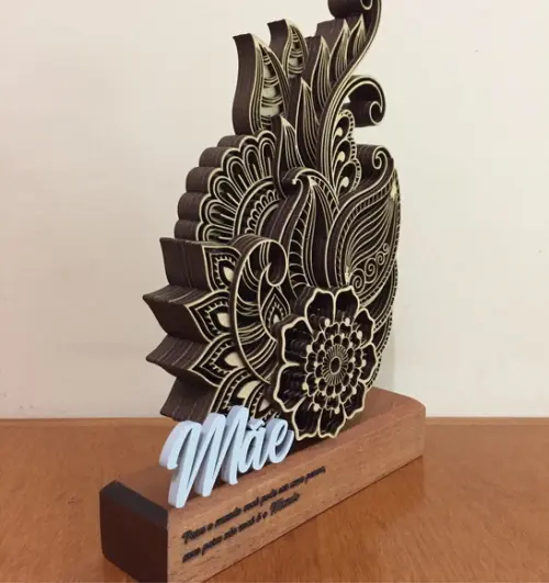 Troféu floral Mãe.