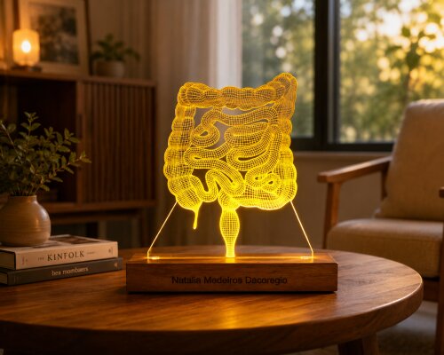 Luminária LED Órgãos do Corpo Humano - INTESTINO