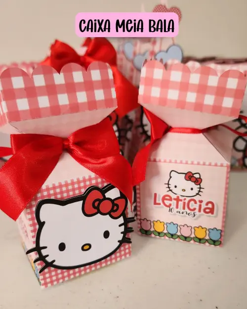 ARQUIVO DE CORTE KIT DE FESTA HELLO KITTY VERMELHA