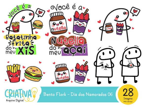 Kit Digital PNG - Bento Flork Dia dos Namorados 06