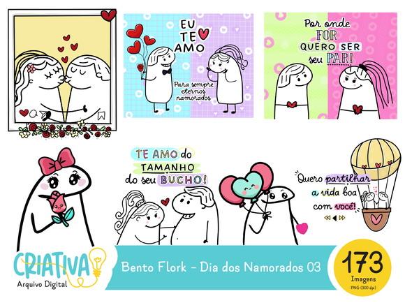 Kit Digital PNG - Bento Flork Dia dos Namorados 03