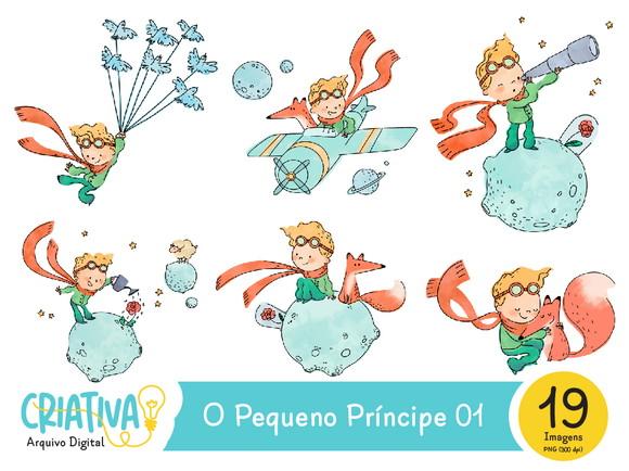Kit Digital PNG - O Pequeno Príncipe 01