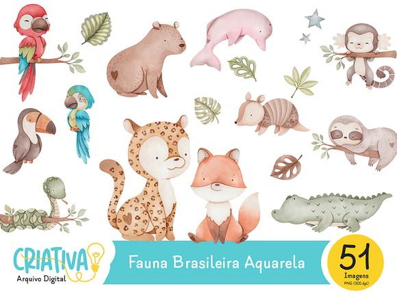 Kit Digital PNG - Fauna Brasileira