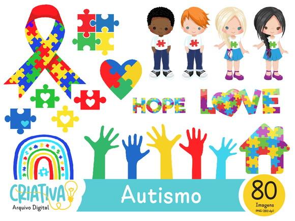 Kit Digital PNG - Autismo 02