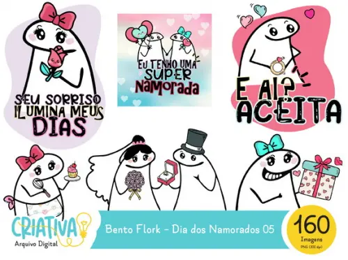 Kit Digital PNG - Bento Flork Dia dos Namorados 05