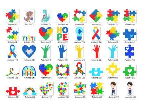 Kit Digital PNG - Autismo 02