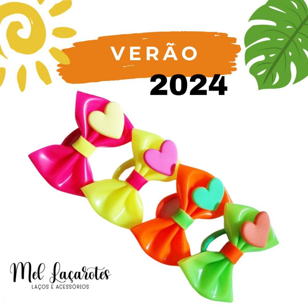 Laço para praia e piscina / aplique coração