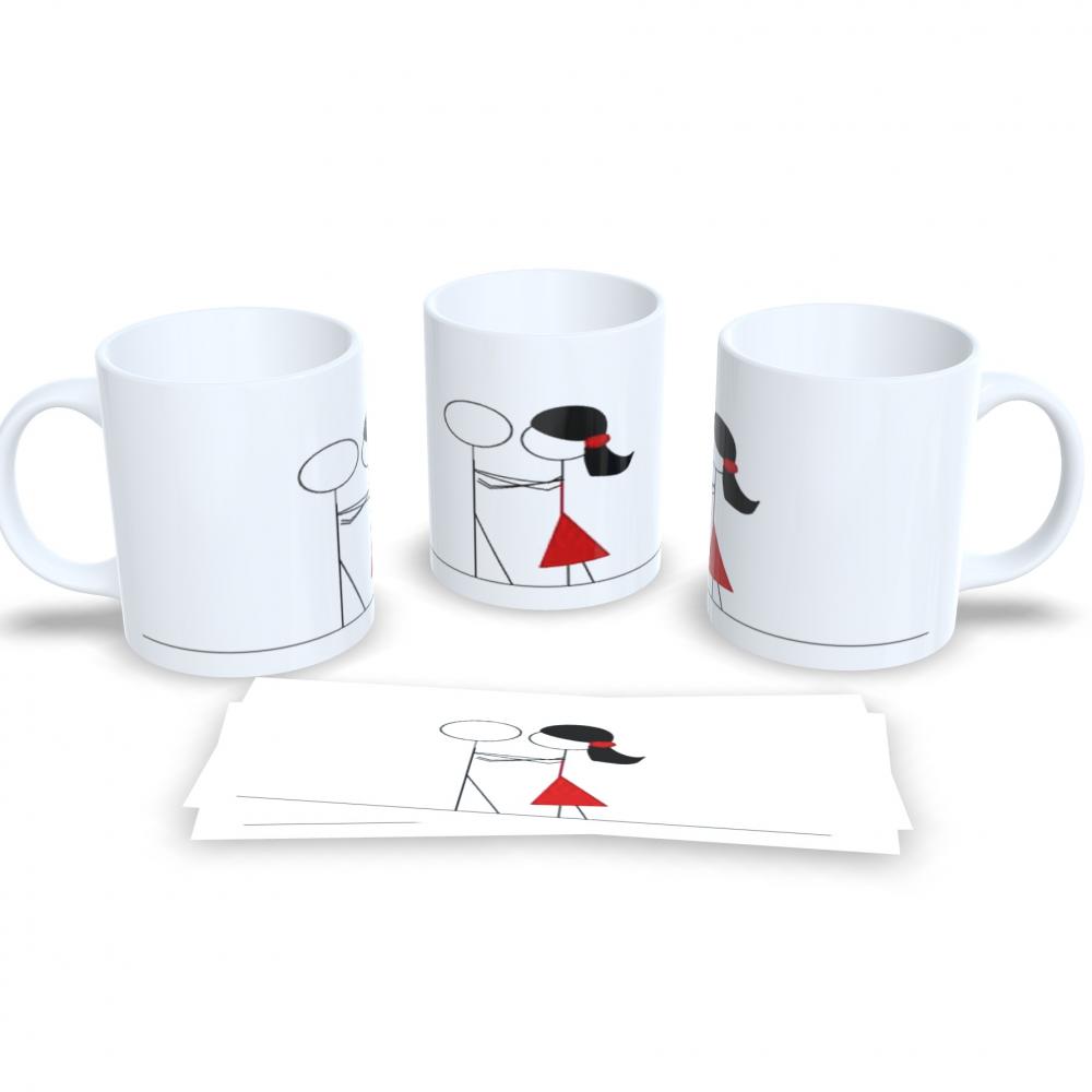 Caneca 325ml Personalizada: Amor Dose Diária 🍯