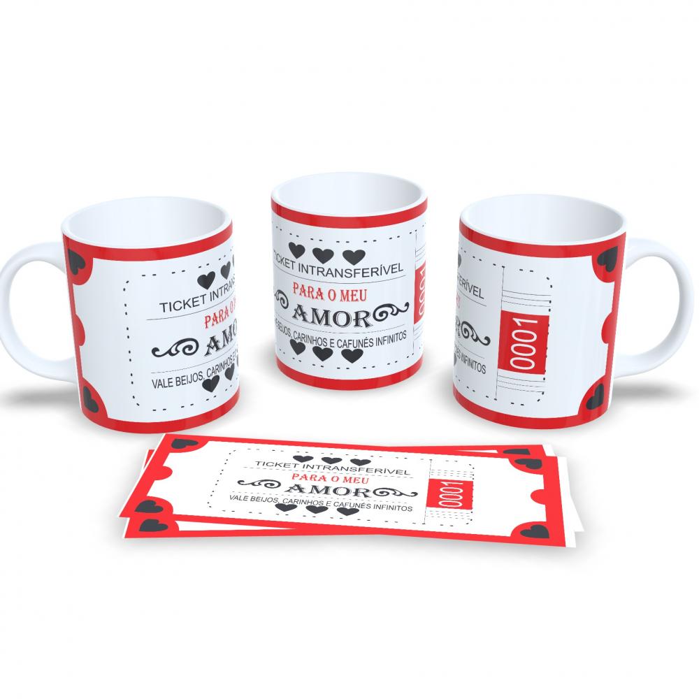 Caneca 325ml Namorados: Seu Amor em Cada Gole ☕