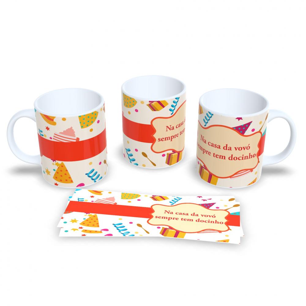 Caneca de Porcelana a Oficial do Vovó e Vovô Coruja