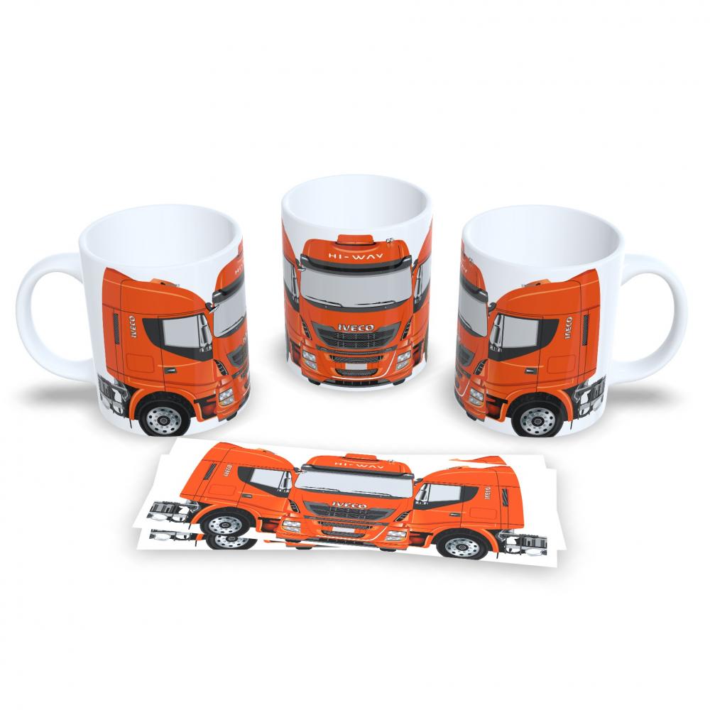 Caneca Caminhoneiro 325ml Personalizada Porcelana Premium