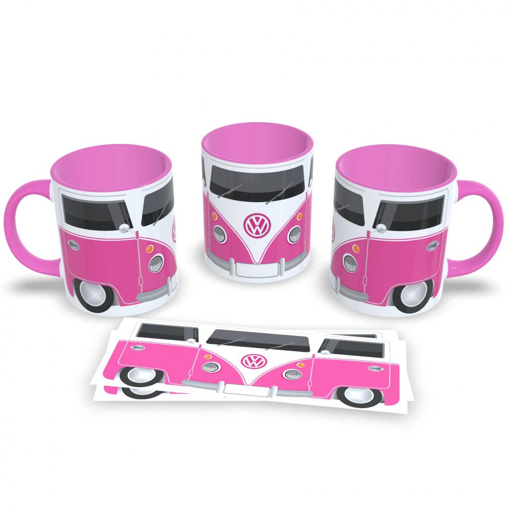 Caneca Rosa Kombi Vintage 325ml Relíquia na Mesa