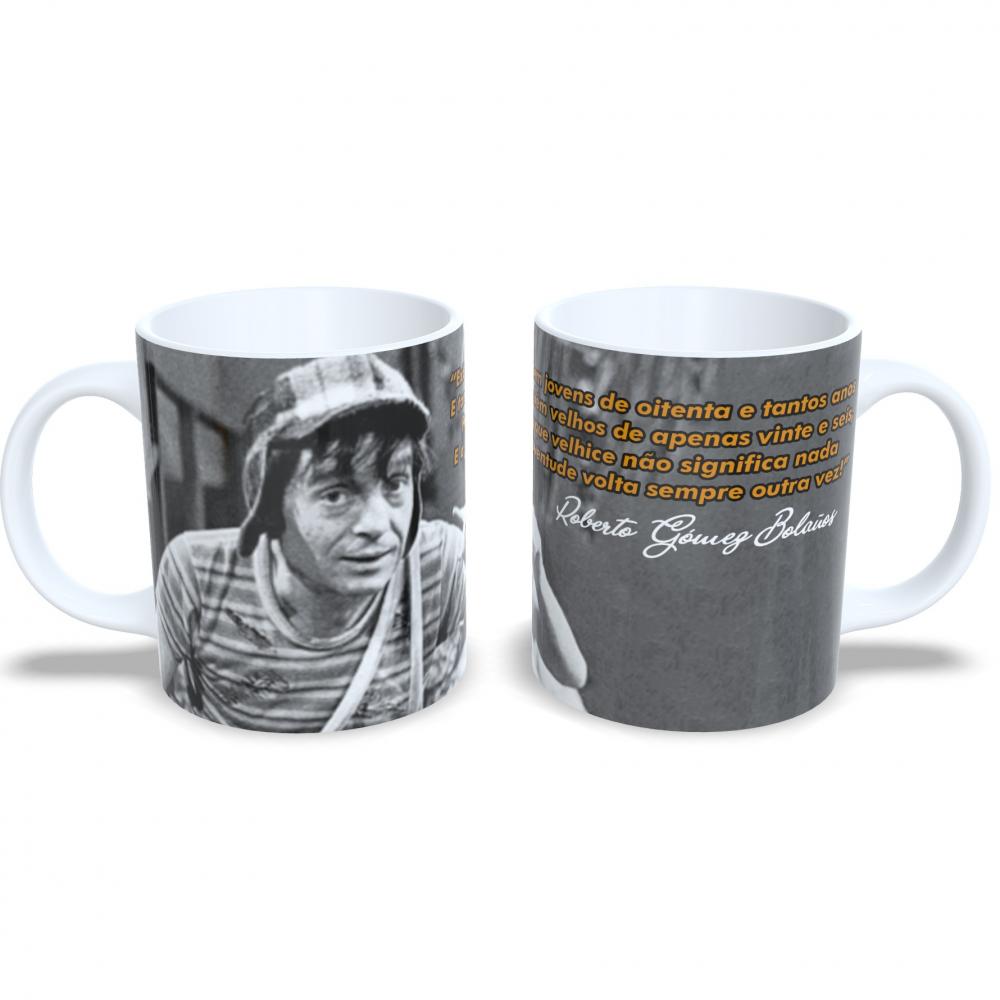 Caneca de Porcelana Chaves 325ml Nostalgia Cultura Pop / Nerd / G
