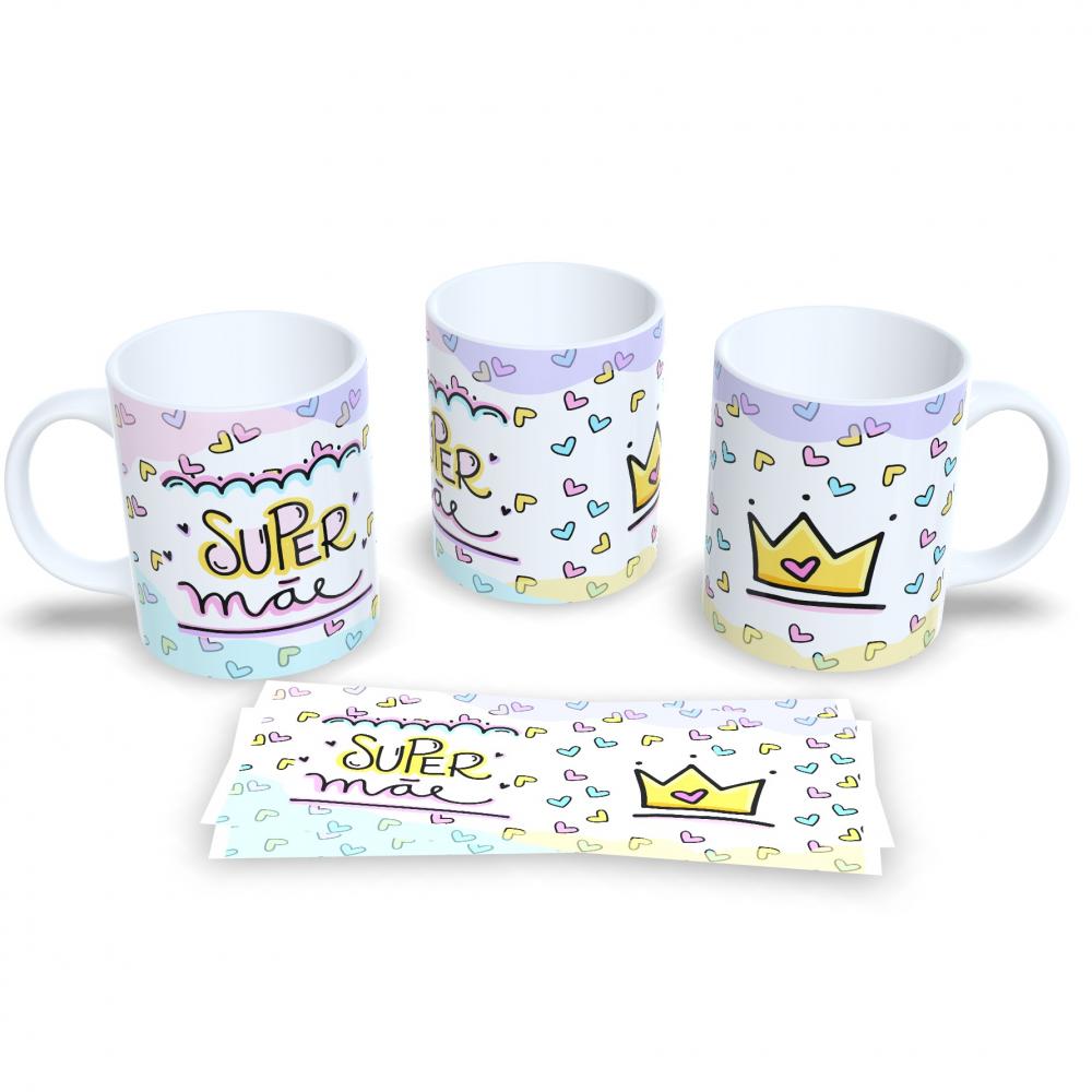 Caneca Dia das Mães O coração mais lindo do mundo