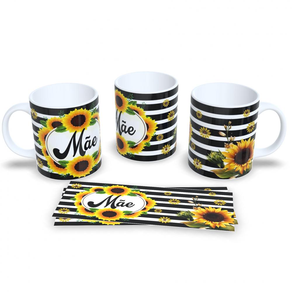 Caneca Dia Das Mães De Porcelana Café Presente Dia Mães