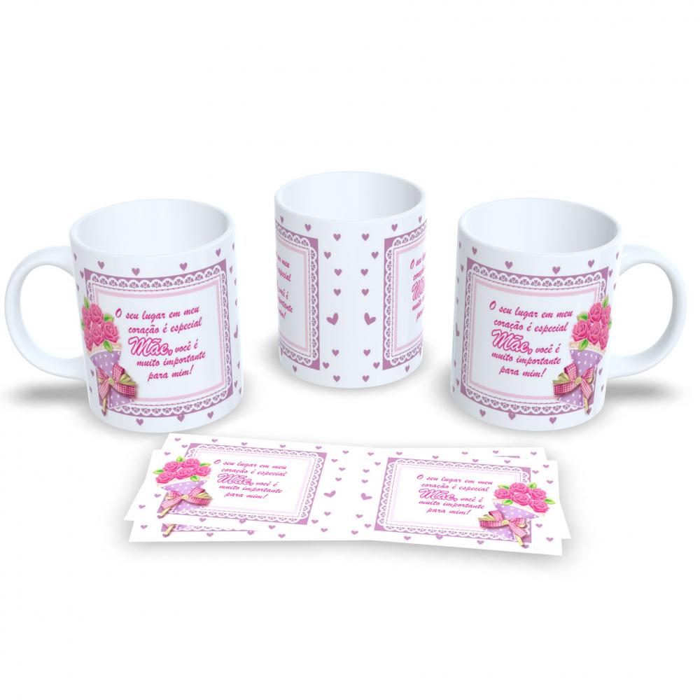 Caneca Dia Das Mães De Porcelana Café Presente Dia Mães