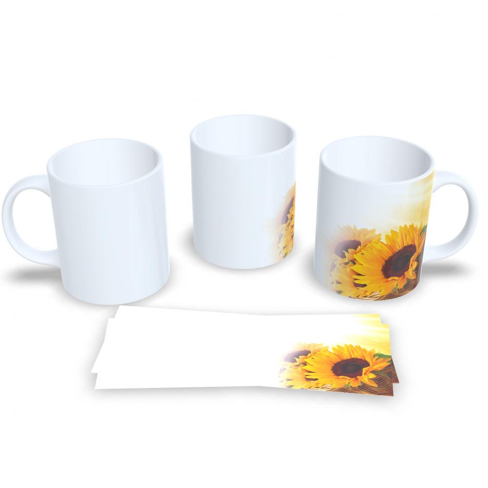 Caneca De Cerâmica Floral Presente Criativo Delicado