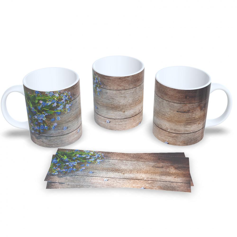 Caneca De Cerâmica Floral Presente Criativo Delicado