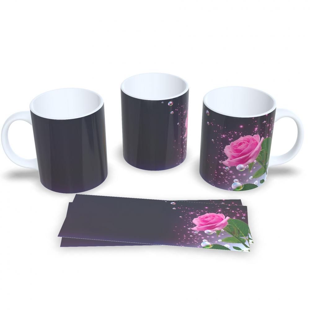 Caneca De Café E Chá Estampa Floral Colorida