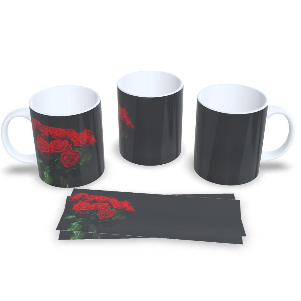Caneca De Café E Chá Estampa Floral Colorida