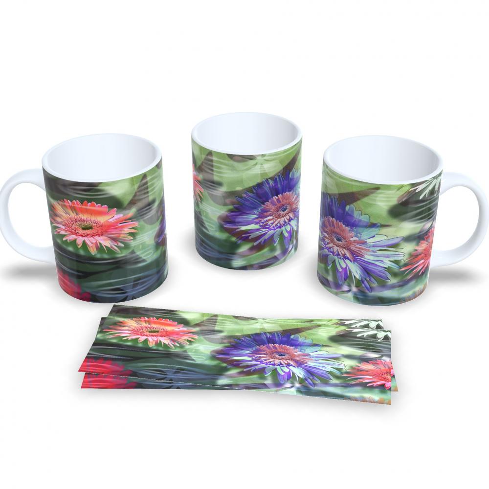 Caneca De Porcelana Floral Presente Para Amiga Linda