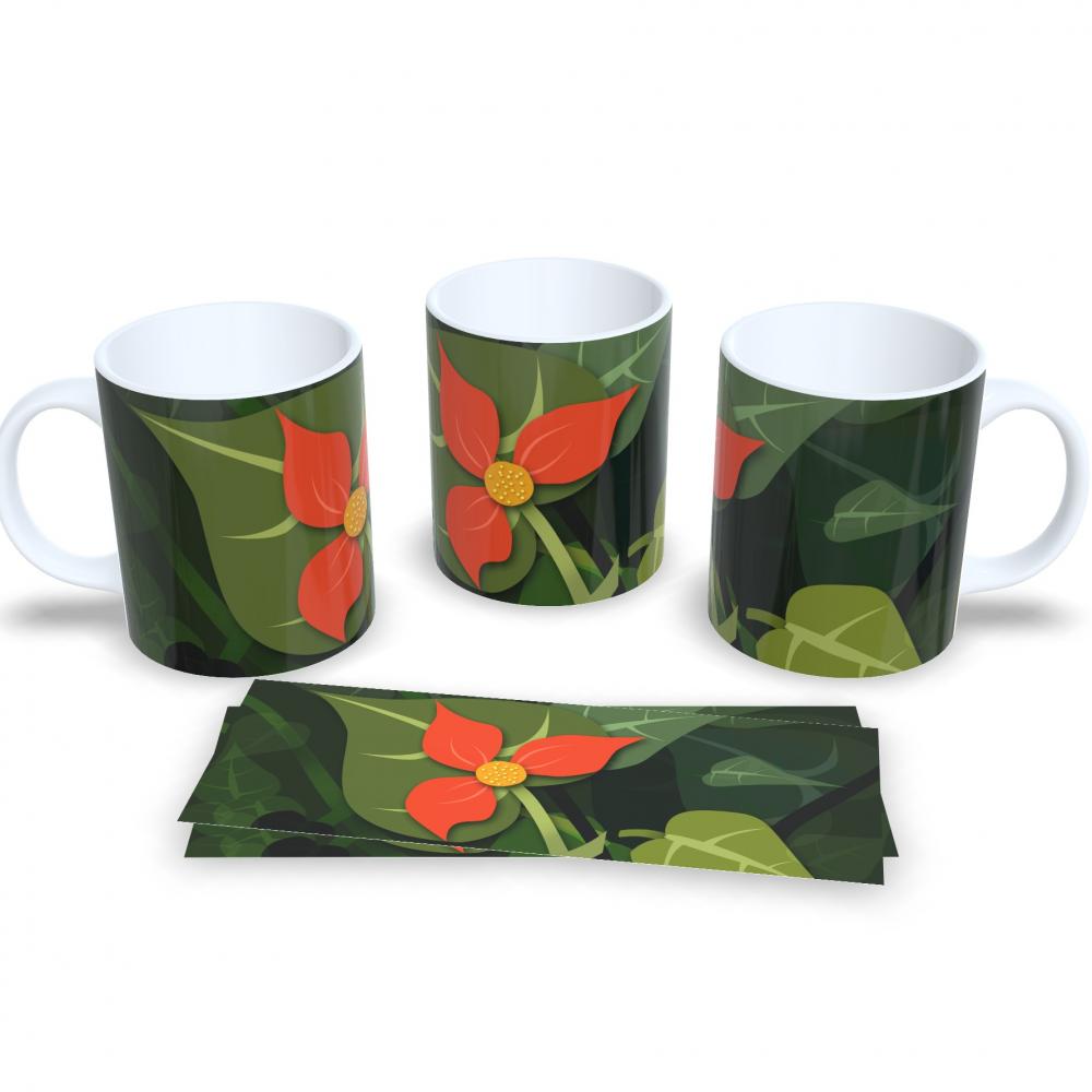 Caneca De Porcelana Floral Presente Para Amiga Linda