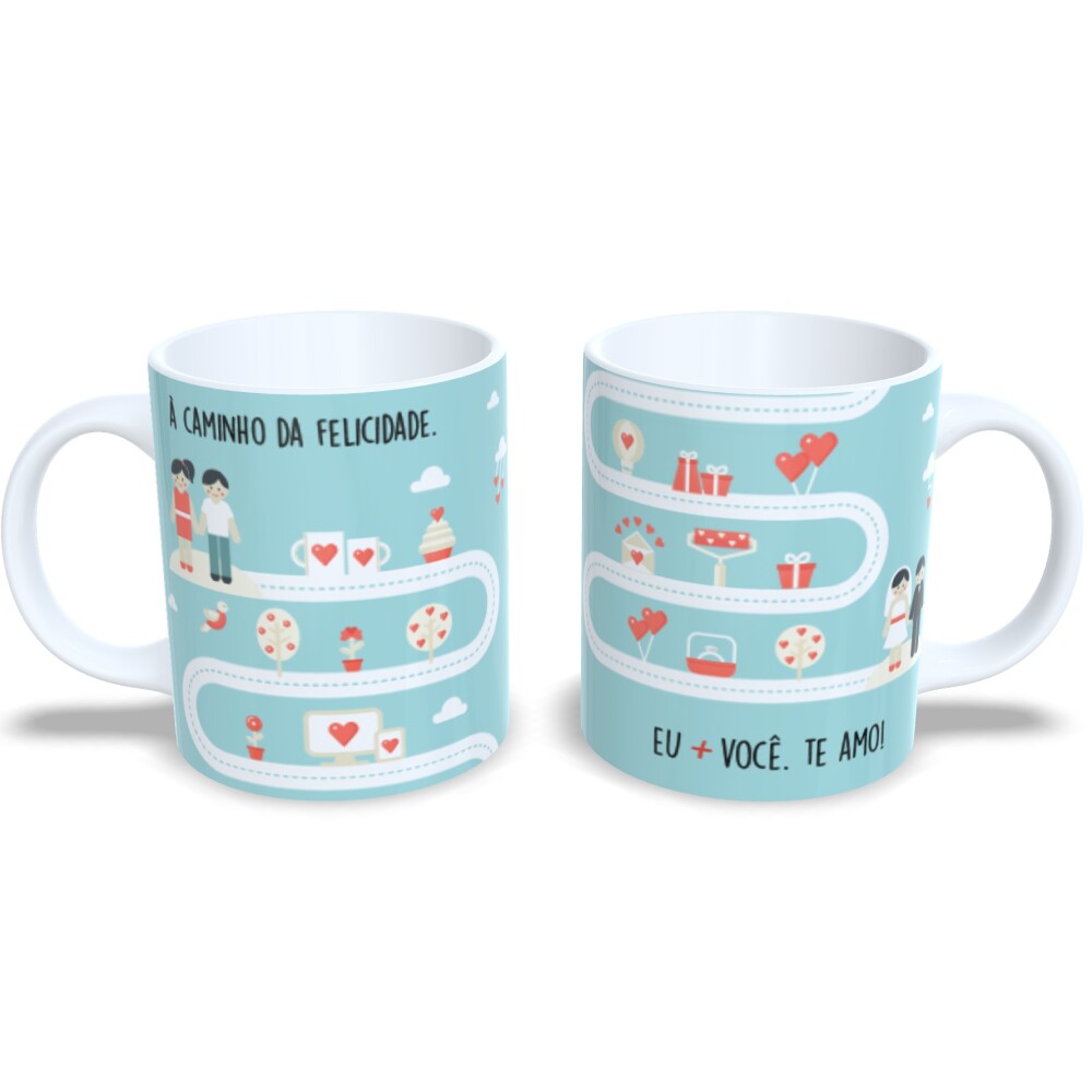Caneca Dia Dos Namorados Presente Romântico Te Amo Muito