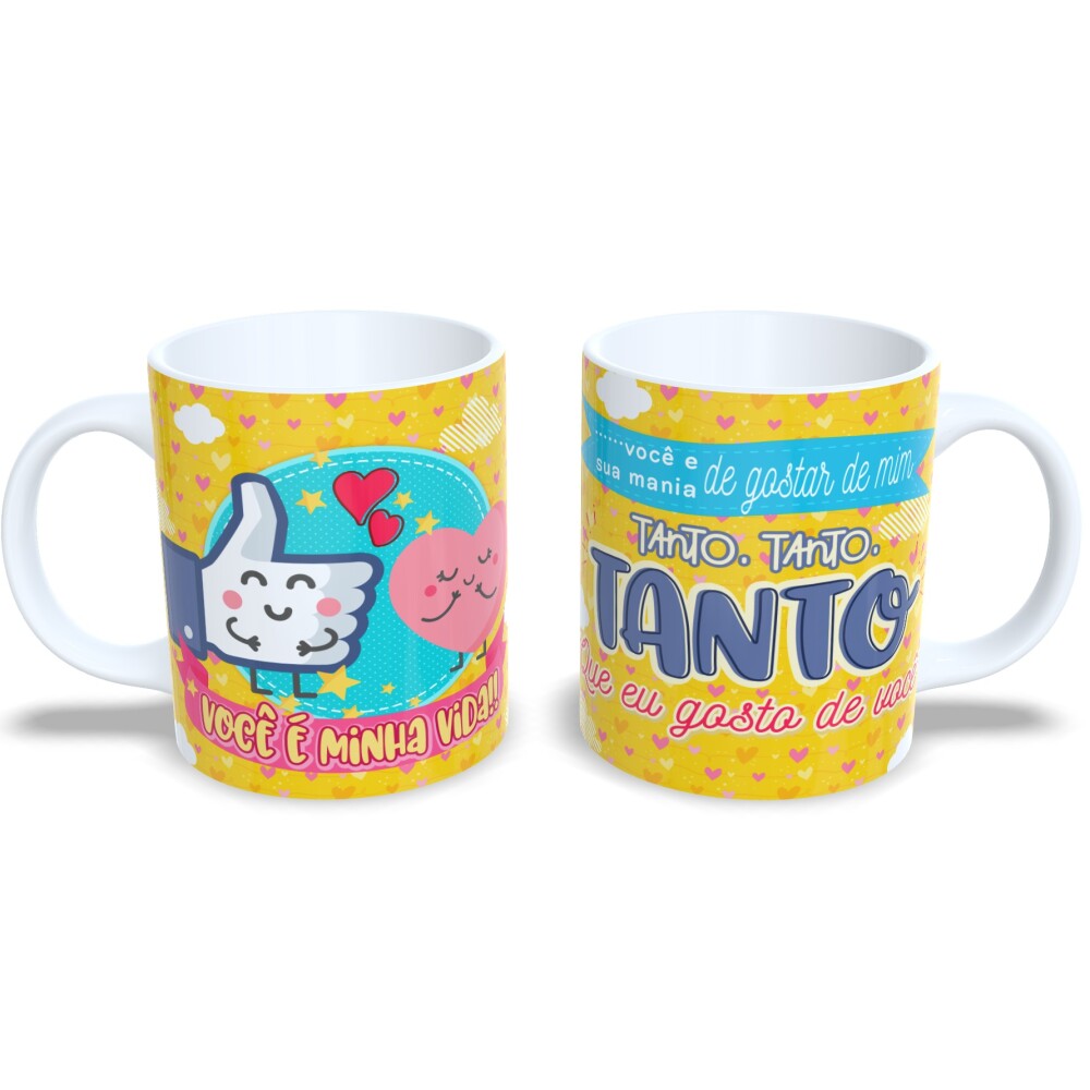 Caneca Dia Dos Namorados Presente Romântico Te Amo Muito