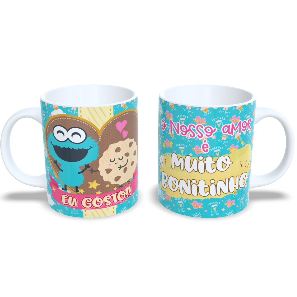 Caneca Dia Dos Namorados Presente Romântico De Cerâmica 325ml