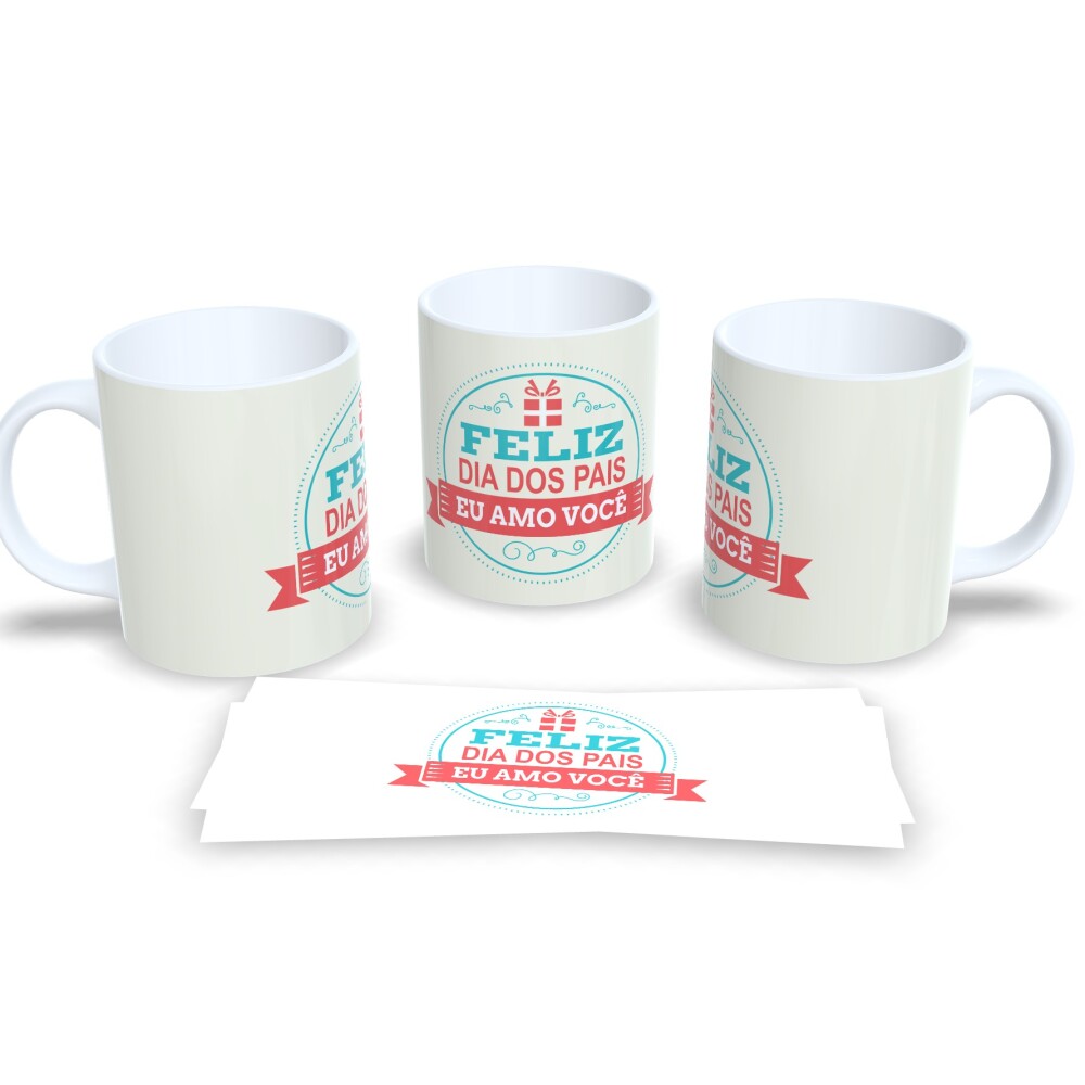 Caneca Dia Dos Pais Presente Pai Criativo Porcelana 325ml