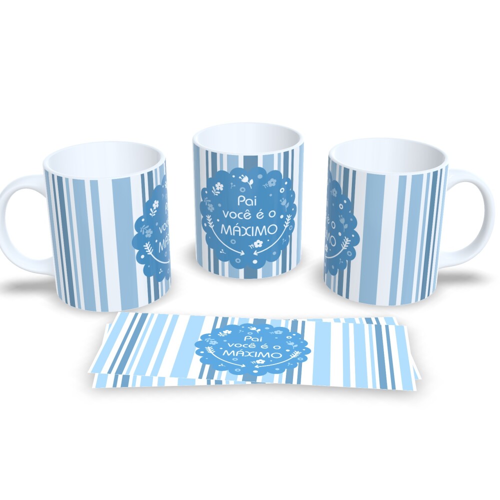 Caneca Dia Dos Pais Presente Pai Criativo Porcelana 325ml