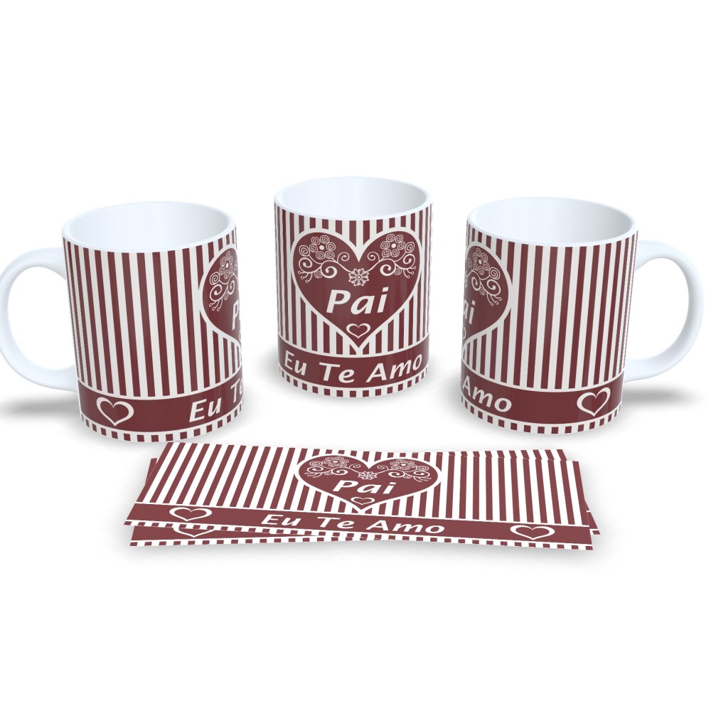 Caneca Lembrança Dia Dos Pais Amor De Pai Xícara 325ml